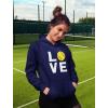 imageTstars Love Softball Sweatshirt Hoodie Novelty Gifts for Coaches Fan Players Pitcher Hoodies for Women Teen GirlsBlue