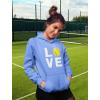 imageTstars Love Softball Sweatshirt Hoodie Novelty Gifts for Coaches Fan Players Pitcher Hoodies for Women Teen GirlsCalifornia Blue