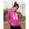 imageTstars Love Softball Sweatshirt Hoodie Novelty Gifts for Coaches Fan Players Pitcher Hoodies for Women Teen GirlsPink