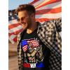 imageTstars Murica American Flag Trump Shirt  Patriotic USA MAGA Mens Tee for 4th of July ampamp Memorial DayBigfoot  Black