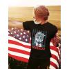 imageTstars Murica American Flag Trump Shirt  Patriotic USA MAGA Mens Tee for 4th of July ampamp Memorial DayBlack
