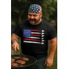 imageTstars Murica American Flag Trump Shirt  Patriotic USA MAGA Mens Tee for 4th of July ampamp Memorial DaySpirit  Black
