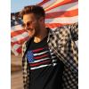 imageTstars Murica American Flag Trump Shirt  Patriotic USA MAGA Mens Tee for 4th of July ampamp Memorial DaySpirit  Black