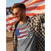 imageTstars Murica American Flag Trump Shirt  Patriotic USA MAGA Mens Tee for 4th of July ampamp Memorial DaySpirit  Gray