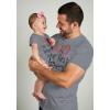 imageTstars Our First Fathers Day Dad and Baby Matching Outfits  New Dads Gift Adult Shirt and Infant BodysuitDad Gray  Baby Gray