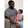 imageTstars Our First Fathers Day Dad and Baby Matching Outfits  New Dads Gift Adult Shirt and Infant BodysuitDad Gray  Baby Pink
