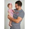 imageTstars Our First Fathers Day Dad and Baby Matching Outfits  New Dads Gift Adult Shirt and Infant BodysuitDad Gray  Baby Pink