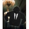 imageTstars Printed Suit ampamp Tie Tuxedo HoodieBlack
