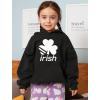 imageTstars St Patricks Hoodie Irish Shamrock Pattys Day Toddler Kids Sweatshirt HoodiesBlack