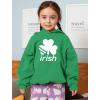 imageTstars St Patricks Hoodie Irish Shamrock Pattys Day Toddler Kids Sweatshirt HoodiesGreen