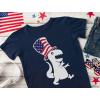 imageTstars Trex Dinosaur American Flag Boys 4th of July Shirt Toddler Kids Patriotic Shirts 4T Navy
