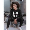 imageTstars Volleyball Hoodie ampamp Legging Set  Matching Outfit for Teen Girls ampamp Women  Gifts for Players Coaches ampamp FansBlack  Black