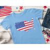 imageUSA American Flag 4th of July Patriotic Youth Kids TShirtMap  California Blue