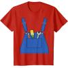 imageVideo game plumber builder easy costume printed jumpsuit top TShirtRed