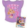imageMighty Pup Skye Birthday Girl Shirt  Paw Patrol 3rd 4th Birthday Gift for Toddler Girls  Ruffle Sleeve TShirt3rd Birthdaybookstickers  Lavender
