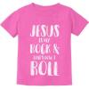 imageTstars  Jesus is My Rock ampamp Thats How I Roll Christian Toddler Kids TShirtPink