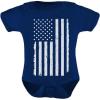 imageTstars Big White American Flag 4th of July Baby Outfit  Memorial Day Patriotic Infant Bodysuit for Boys ampamp GirlsNavy