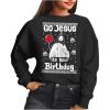 imageTstars Go Jesus Ugly Christmas Sweatshirt for Women Teen Girls Funny Holiday Xmas Womens SweatshirtsBlack