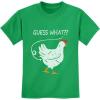 imageTstars Guess What Chicken Shirt Novelty Gifts for Boys and Girls Funny Youth Kids TShirtGreen