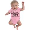 imageTstars Happy Fathers Day DaddyFirst Fathers Day BodysuitGift for New DadNewborn Infant Outfit Boy or Girl Size 3M24MGift  Pink