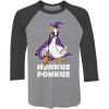 imageTstars Honkus Ponkus Goose Funny Halloween Costume 34 Sleeve Baseball Jersey ShirtBlackGray