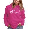 imageTstars Infinity Love Horse Hoodie for Women and Teen Girls Equestrian Horseback Riding Gift Idea Sweatshirt with HorsesPink