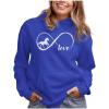 imageTstars Infinity Love Horse Hoodie for Women and Teen Girls Equestrian Horseback Riding Gift Idea Sweatshirt with HorsesRoyal