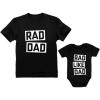 imageTstars Rad Dad  Rad Like Dad Father Shirt ampamp Son Bodysuit Funny Dad ampamp Me Matching SetDad Black  Son Black