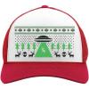 imageTstars TeeStars  Alien Reindeer Abduction Ugly Christmas Trucker Hat Mesh CapRedWhite
