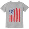 imageTstars USA American Flag Drawing Boys 4th of July Shirt Memorial Day Stars Stripes Patriotic Toddler ampamp Youth Kids TShirtColor Flag  Gray