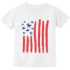 imageTstars USA American Flag Drawing Boys 4th of July Shirt Memorial Day Stars Stripes Patriotic Toddler ampamp Youth Kids TShirtColor Flag  White