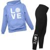 imageTstars Volleyball Hoodie ampamp Legging Set  Matching Outfit for Teen Girls ampamp Women  Gifts for Players Coaches ampamp FansBlack  California Blue