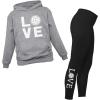 imageTstars Volleyball Hoodie ampamp Legging Set  Matching Outfit for Teen Girls ampamp Women  Gifts for Players Coaches ampamp FansBlack  Gray