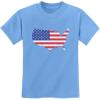 imageUSA American Flag 4th of July Patriotic Youth Kids TShirtMap  California Blue