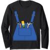 imageVideo game plumber builder easy costume printed jumpsuit top Long Sleeve TShirtBlack