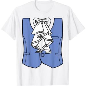 imagePirate Ruffle Victorian Renaissance Easy Costume TShirtWhite