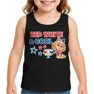 imageSkye Birthday Girl Tank Top  2nd 3rd 4th 5th Birthday Gift for Toddler Paw Patrol Fans  Summer Sleeveless Shirt4th of July  Black