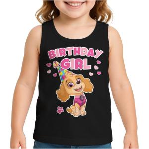 imageSkye Birthday Girl Tank Top  2nd 3rd 4th 5th Birthday Gift for Toddler Paw Patrol Fans  Summer Sleeveless ShirtBlack