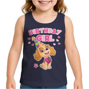 imageSkye Birthday Girl Tank Top  2nd 3rd 4th 5th Birthday Gift for Toddler Paw Patrol Fans  Summer Sleeveless ShirtDenim