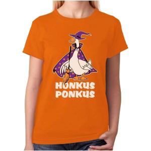 imageTstars Honkus Ponkus Goose Shirt Funny Halloween Costume Witch Hat Women TShirtOrange