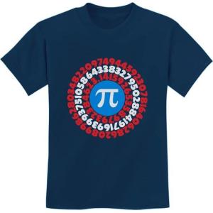 imageTstars Pi Day Shirt Superhero Captain Pi Math Geeks Gift Pi Symbol Youth Kids TShirtNavy