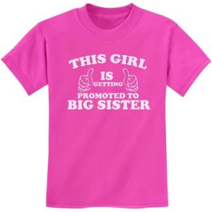 imageTstars TeeStars  This Girl is Getting Promoted Big Sister Kids TShirtPink