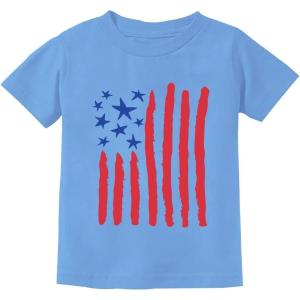 imageTstars USA American Flag Drawing Boys 4th of July Shirt Memorial Day Stars Stripes Patriotic Toddler ampamp Youth Kids TShirtColor Flag  California Blue
