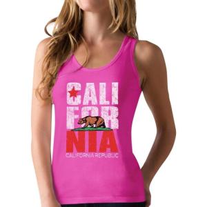imageTstars Womens  California Republic Racerback Tank TopBerry