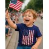 imageTstars American Flag Boys 4th of July Shirt  USA Patriotic Toddler Kids Tee for Memorial Day ampamp Independence DayDistressed  Navy