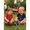 imageTstars American Flag Boys 4th of July Shirt  USA Patriotic Toddler Kids Tee for Memorial Day ampamp Independence DayTractor  Navy