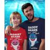 imageTstars Daddy and Mommy Shark Matching TShirt Set Funny Gift for Parents New Mom and Dad ShirtsMommy Red  Daddy Navy