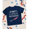 imageTstars Mommys Little Firecracker 4th of July Shirt for Kids  Toddler Girls ampamp Boys Patriotic American Flag TShirtMommy  Navy