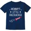 imageTstars Mommys Little Firecracker 4th of July Shirt for Kids  Toddler Girls ampamp Boys Patriotic American Flag TShirtMommy  Navy