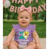 imageTstars 2nd 3rd 4th Birthday Baby Shark Shirt Two Three Four Year Old Toddler Girl Ruffle Sleeve Top2nd Birthday  Lavender